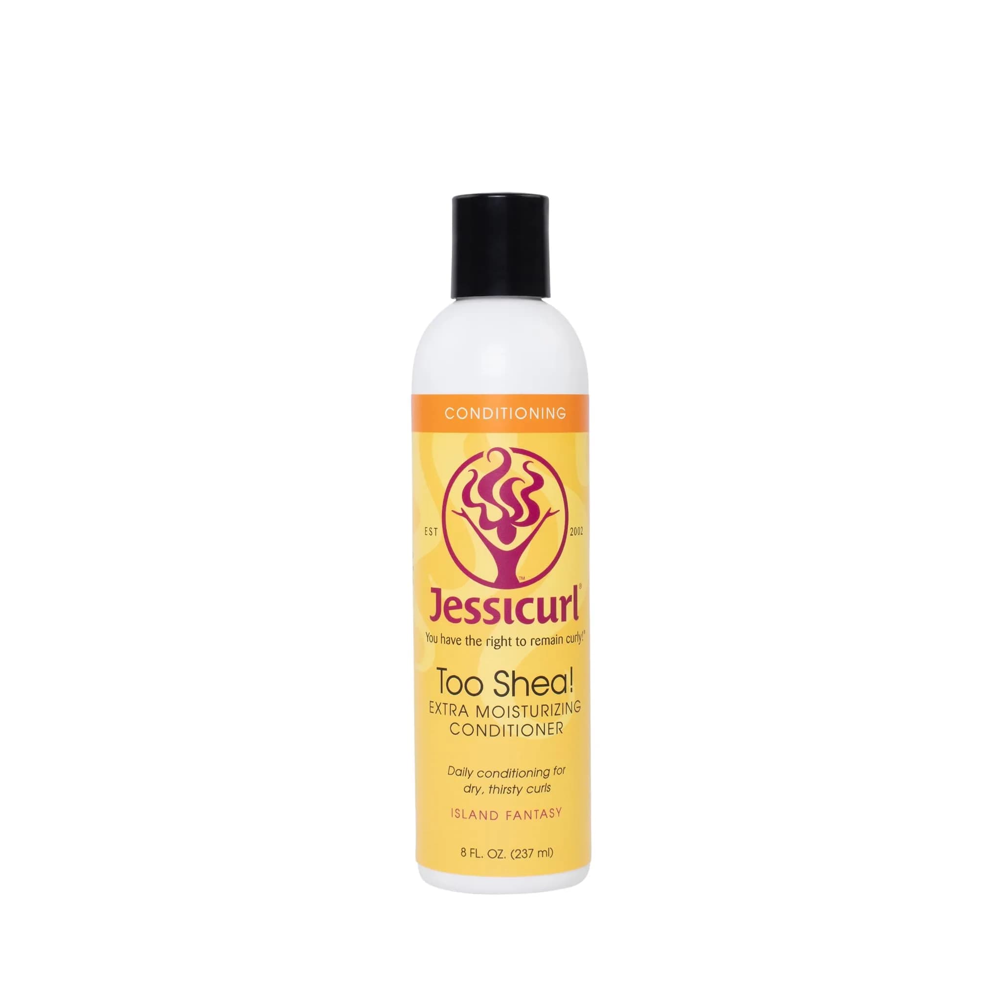 Jessicurl Too Shea! Extra Moisturizing Conditioner for Curly Hair, Citrus Lavender, 8 Fl Oz | Deep Moisture & Anti Frizz — Island Fantasy / 8 Fl Oz
