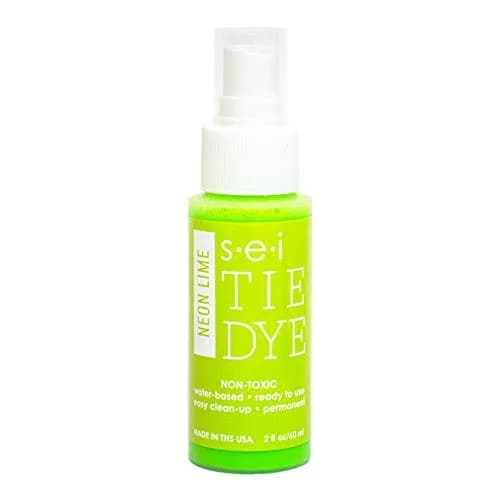 S·E·I Neon Lime Tie Dye Spray Bottle 59ml (2 fl oz) | Permanent Clothing Dye for DIY Projects thumbnail 1