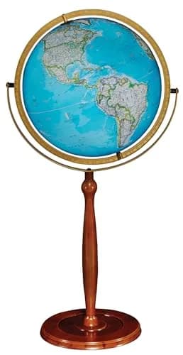 Replogle Chamberlin Illuminated Globe 16" Diameter | Classic Topographic Design with Bright LED Lights thumbnail 1