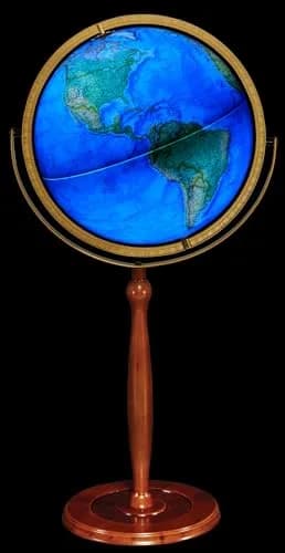 Replogle Chamberlin Illuminated Globe 16" Diameter | Classic Topographic Design with Bright LED Lights thumbnail 2