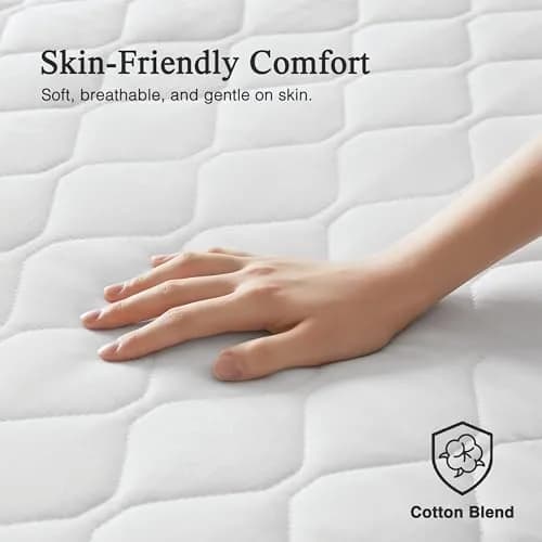 Beautyrest Cotton Blend Heated Mattress Pad Secure Comfort Technology | 5-Setting Twin, White thumbnail 2