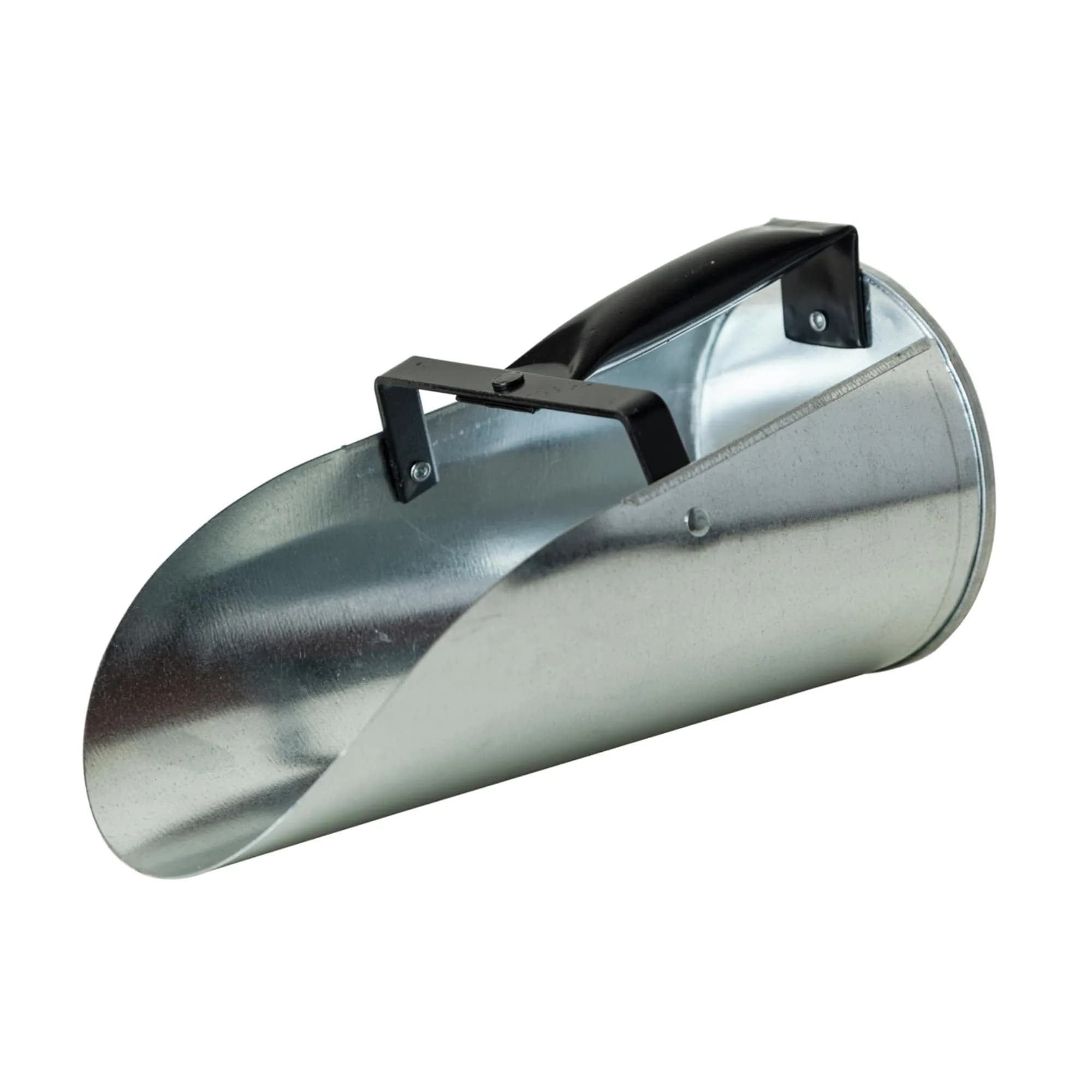 FARM-TUFF Galvanized Livestock Feed Scoop, 2qt Capacity | Rust-Resistant Metal Grain & Seed Scoop with Easy-Grip Handle