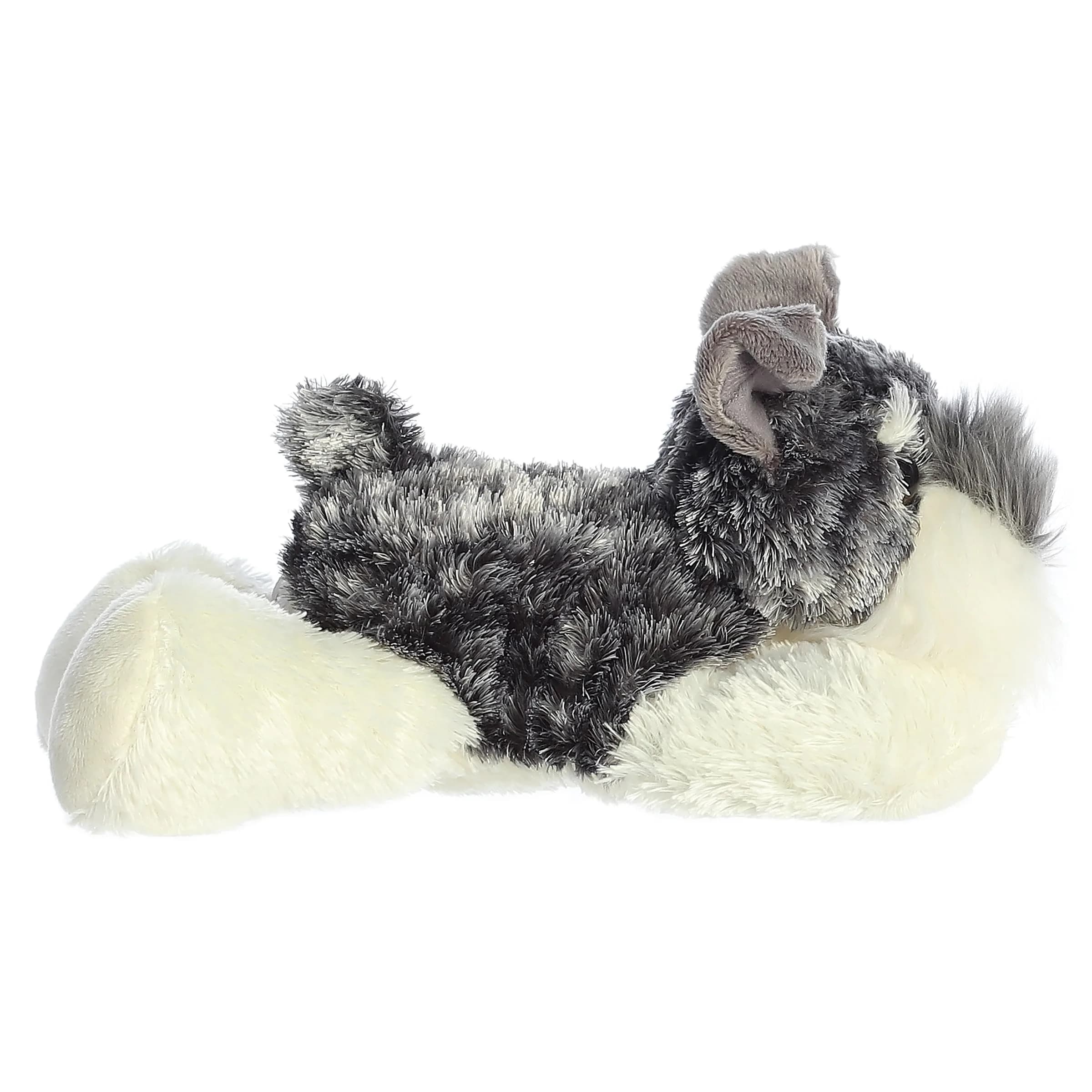 Aurora Mini Flopsie Stein Stuffed Animal 20.3cm (8 Inches) | Adorable Gray Schnauzer Plush Toy - view 3