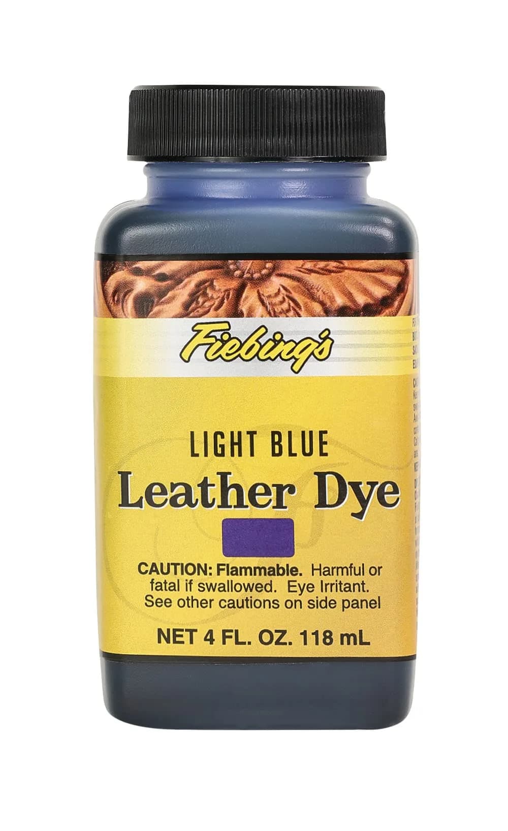 Fiebing's Light Blue Leather Dye 118ml (4 fl oz) - Alcohol-Based Penetrating Dye - main product image