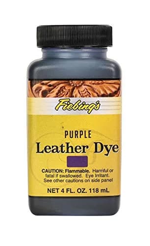 Fiebing's Leather Dye 118ml (4 fl oz) - Vibrant Purple Alcohol-Based Penetrating Dye thumbnail 1