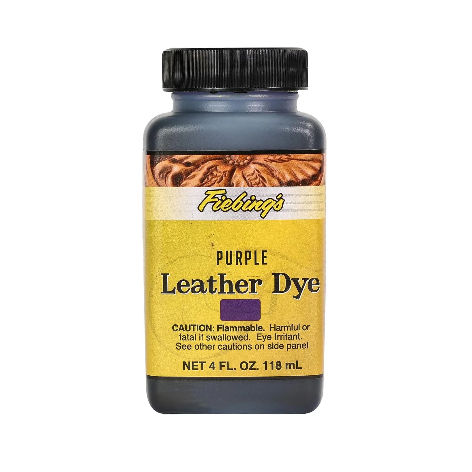 Fiebing's Leather Dye 118ml (4 fl oz) - Vibrant Purple Alcohol-Based Penetrating Dye - main product image
