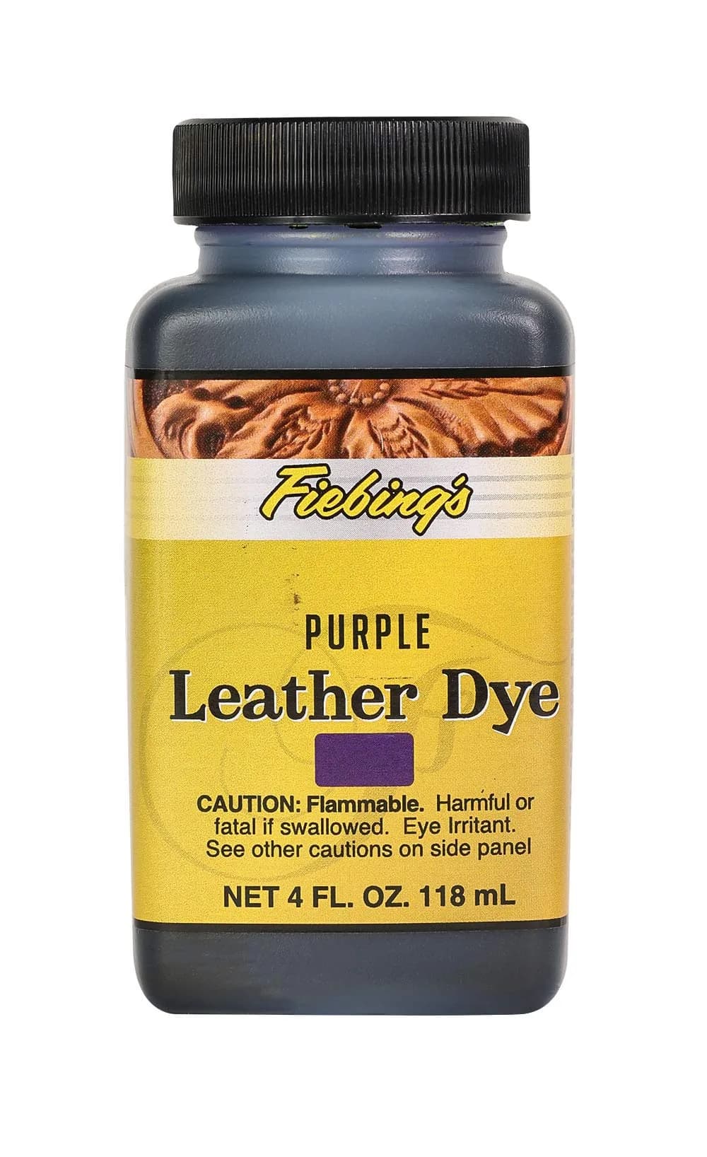 Fiebing's Leather Dye 118ml (4 fl oz) - Vibrant Purple Alcohol-Based Penetrating Dye - main product image