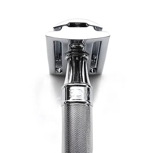 Edwin Jagger Double Edge Safety Razor, Regular Handle, Chrome Octagonal, 1 Count (2.54 cm x 5.08 cm x 15.75 cm) - view 4