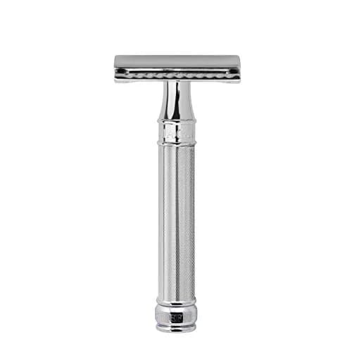 Edwin Jagger Double Edge Safety Razor, Regular Handle, Chrome Octagonal, 1 Count (2.54 cm x 5.08 cm x 15.75 cm) - main product image