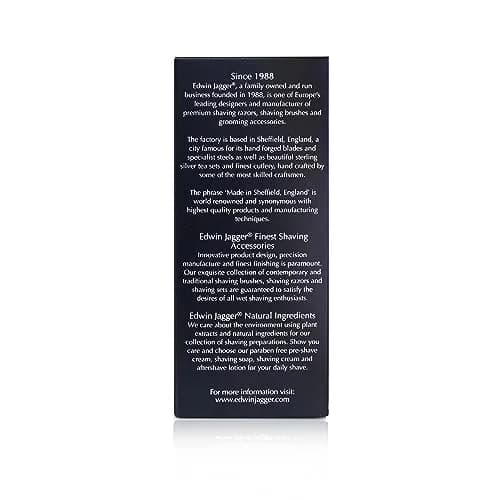 Edwin Jagger Double Edge Safety Razor With Long Handle (Blue) (Barley) | Classic Wet Shaving Tool for Men thumbnail 8