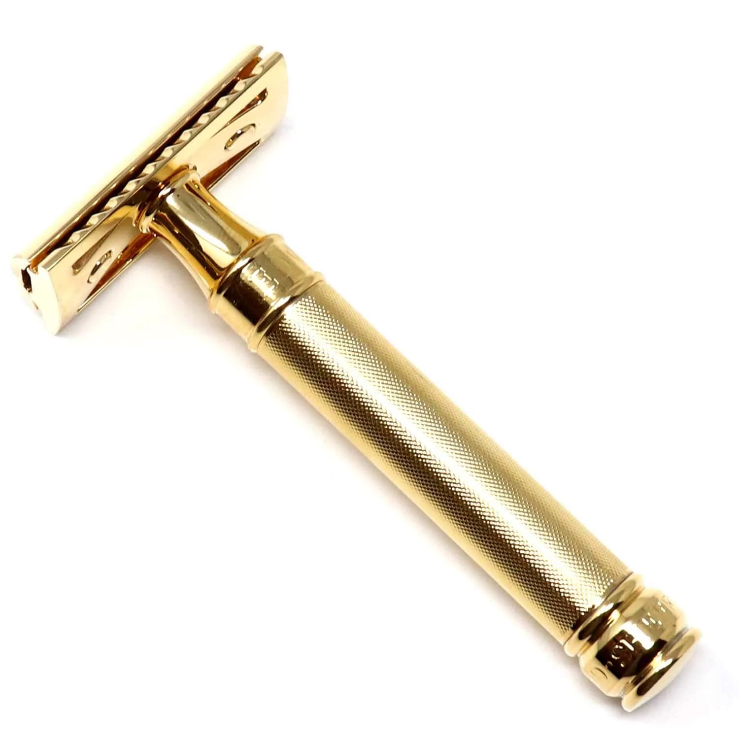 Edwin Jagger 23 Carat Gold Plated Barley Double Edge Safety Razor with Regular Handle - main product image