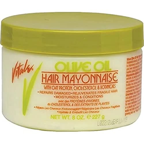 VITALE Olive Oil Hair Mayonnaise 8oz with Oat & Egg Protein | Moisturizes & Protects Damaged Hair thumbnail 1