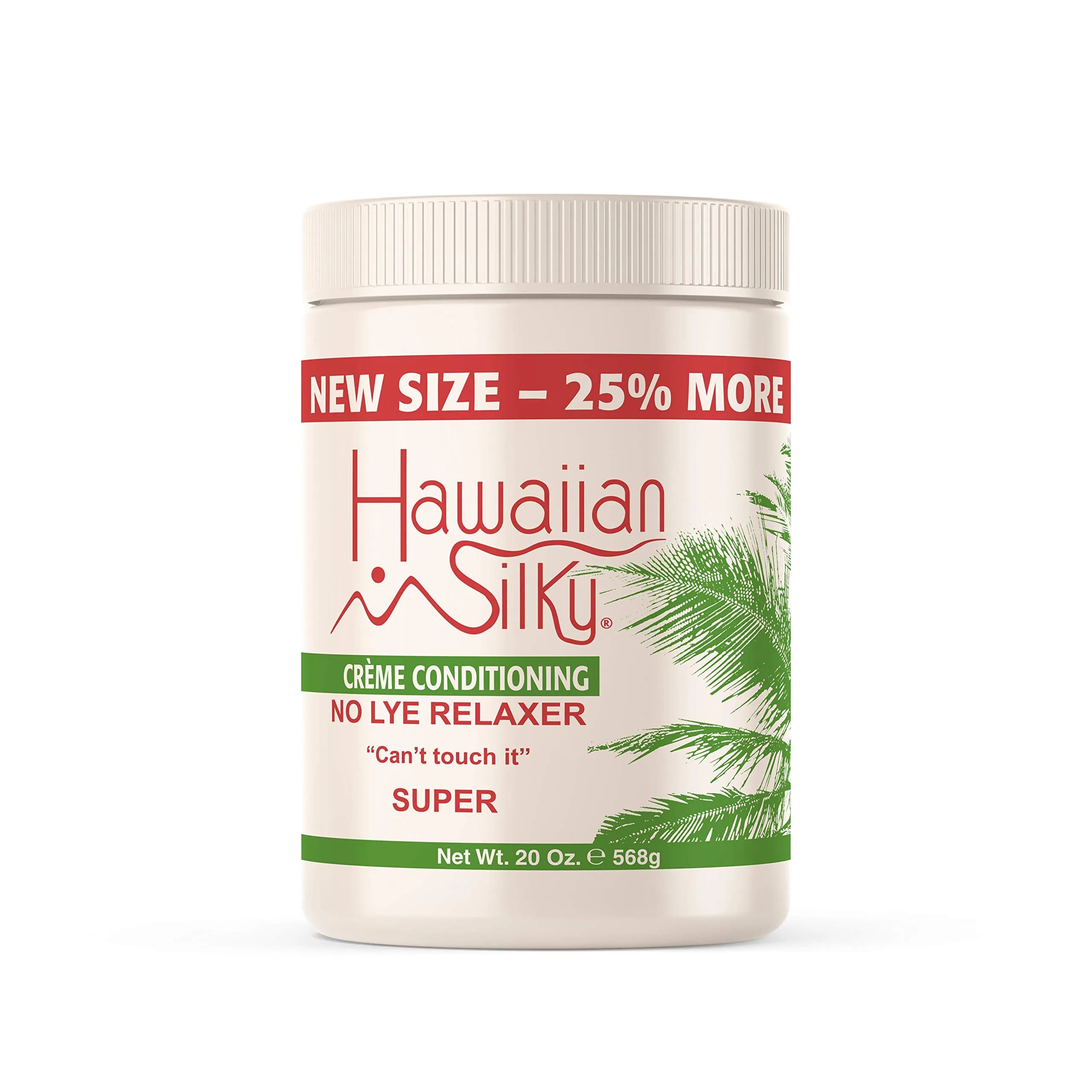 Hawaiian Silky No Lye Relaxer Super 591ml (20 Ounce) | Gentle Straightening for Coarse Hair - main product image