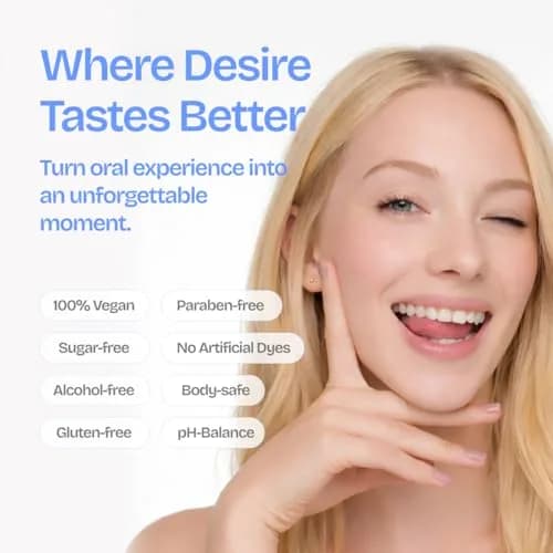 IntiMD Tasty Cotton Candy Water Based Flavored Edible Play Oral Gel, 2 oz | Candy-Inspired Sensual Flavor, Safe & Vegan thumbnail 6