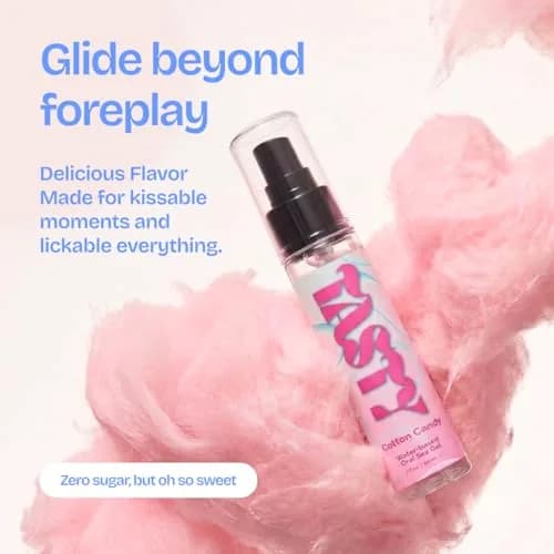 IntiMD Tasty Cotton Candy Water Based Flavored Edible Play Oral Gel, 2 oz | Candy-Inspired Sensual Flavor, Safe & Vegan thumbnail 4