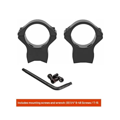 Talley X-Bolt Scope Mounts - 940735 1" Tube Diameter Medium Black Anodized Mounting Rings - F .540", R .615" Height | Precision American Engineering thumbnail 6