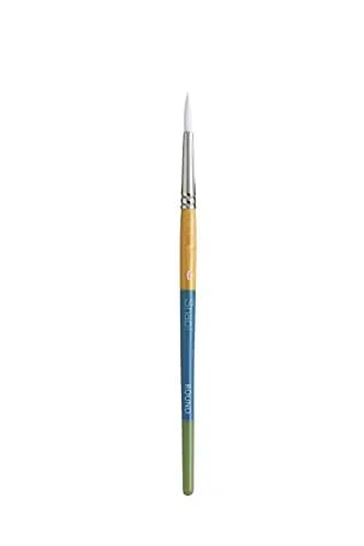 Princeton Art & Brush Company Taklon Round 4 Snap Brush, White | Artist Quality Synthetic Bristle for Watercolor & Acrylics thumbnail 1