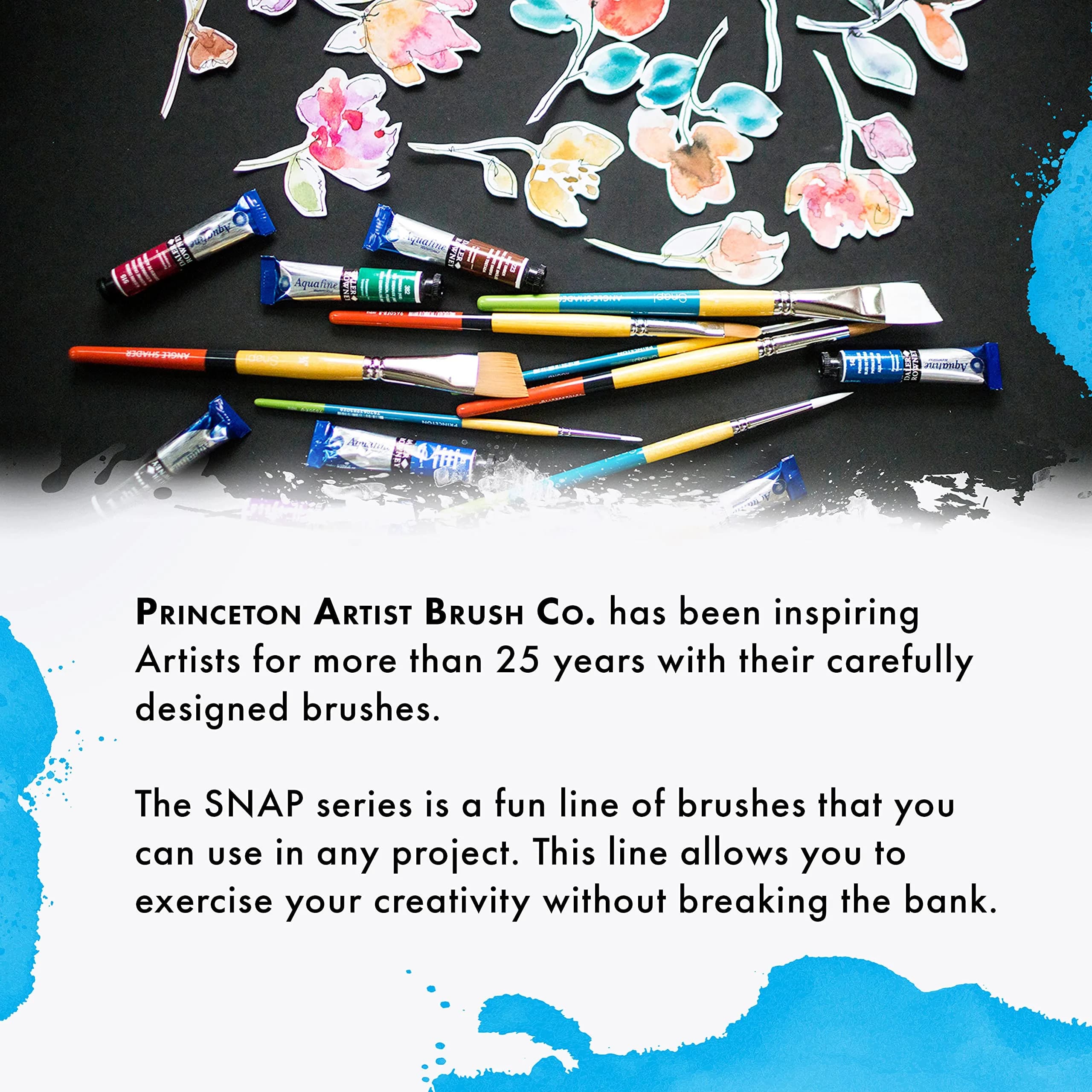 Princeton Snap! Round Paintbrush Size 12 | Synthetic Taklon Bristles for Watercolor & Acrylics - view 7