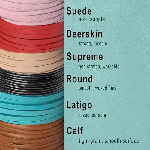 Realeather Deerskin Leather Lace 3.18 mm (1/8") x 15.24 m (50 ft) Red | Soft, Strong, and Sustainable Crafting Material thumbnail 4