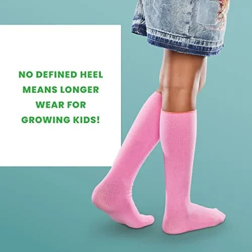 SmartKnitKIDS Seamless Socks for Sensory Issues | Made in USA, Knee Length, Black thumbnail 7