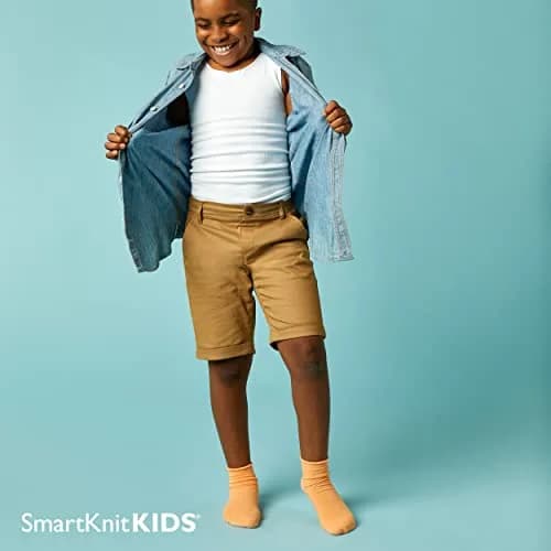 SmartKnitKIDS Seamless Socks for Sensory Issues | Made in USA, Knee Length, Black thumbnail 2