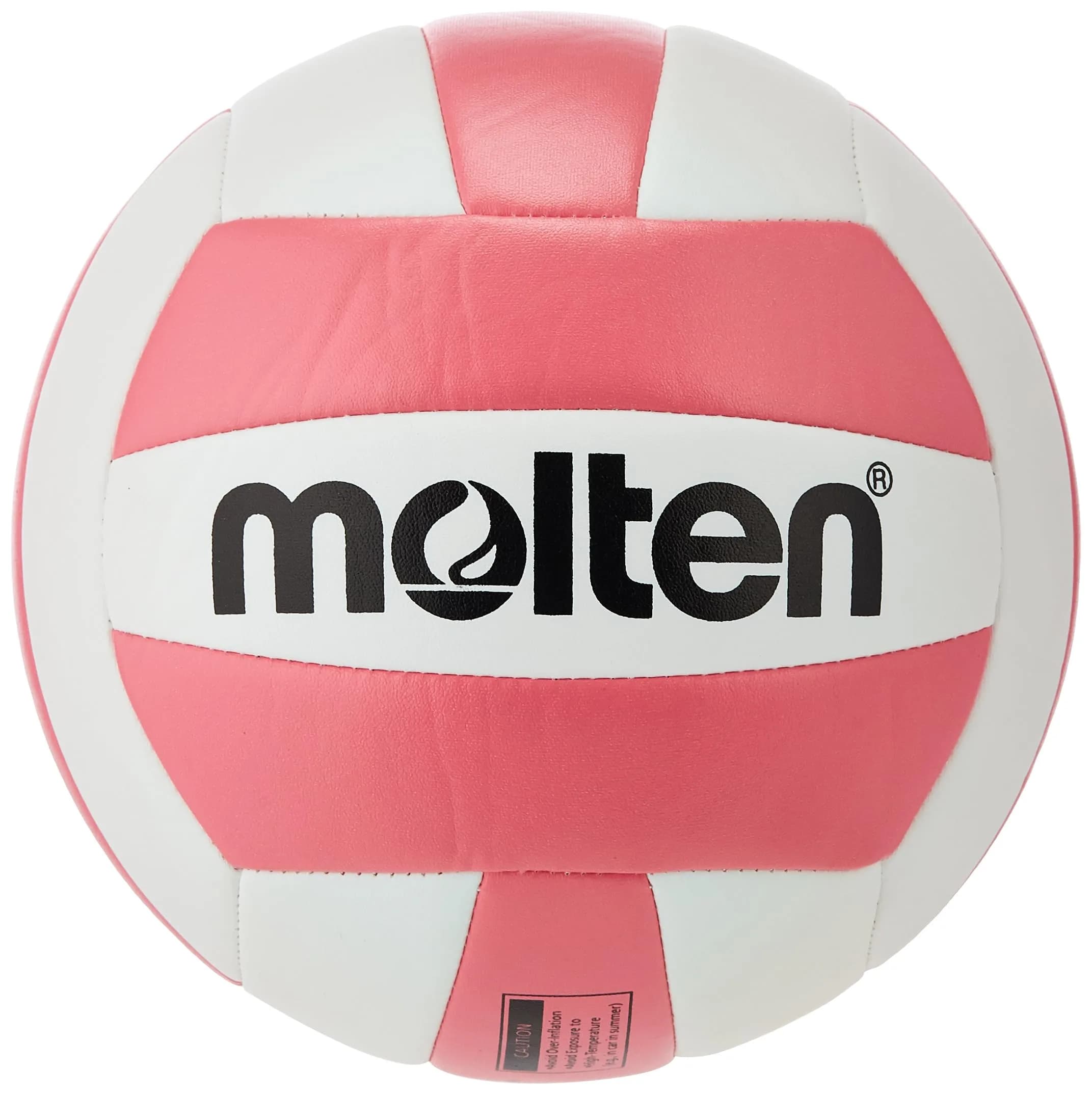 Molten Camp Volleyball Neon | Official Size & Weight for Indoor & Outdoor Play — Pink/White