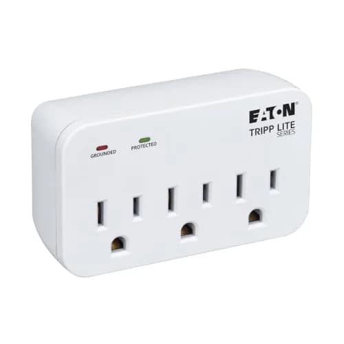 TRIPP LITE Surge Protector 3 Outlets | 660 Joules, Compact, UL Certified, Lifetime Warranty thumbnail 1