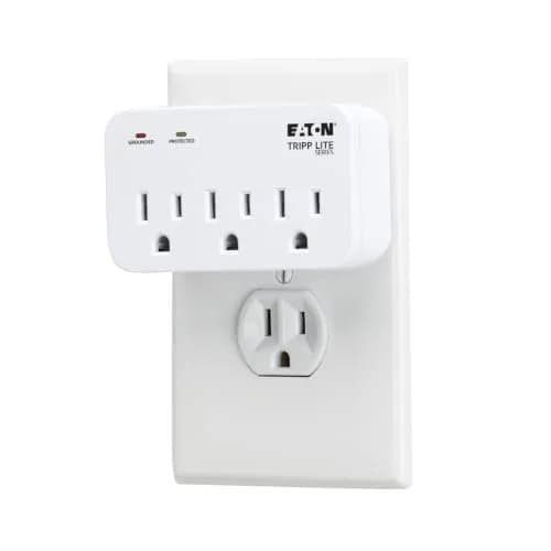 TRIPP LITE Surge Protector 3 Outlets | 660 Joules, Compact, UL Certified, Lifetime Warranty thumbnail 5