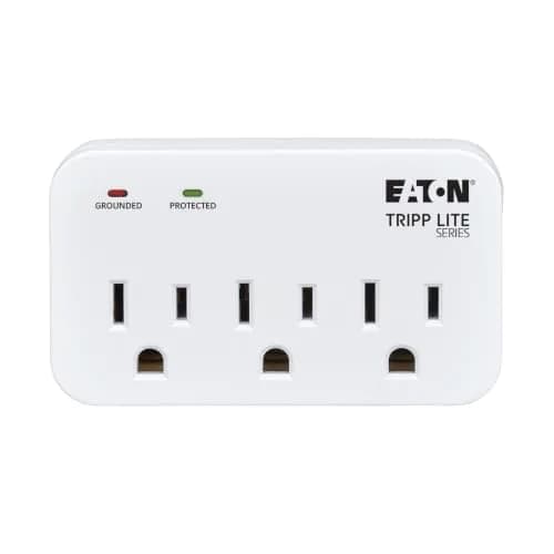 TRIPP LITE Surge Protector 3 Outlets | 660 Joules, Compact, UL Certified, Lifetime Warranty thumbnail 6