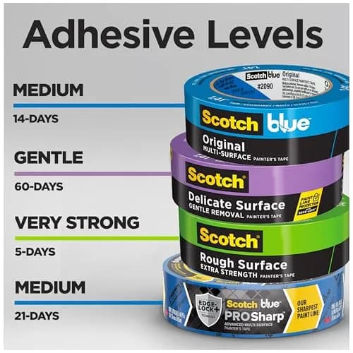ScotchBlue Original Multi-Surface Painter's Tape 24mm (0.94 Inch) Wide, 6 Rolls | Clean Release Up to 14 Days thumbnail 6