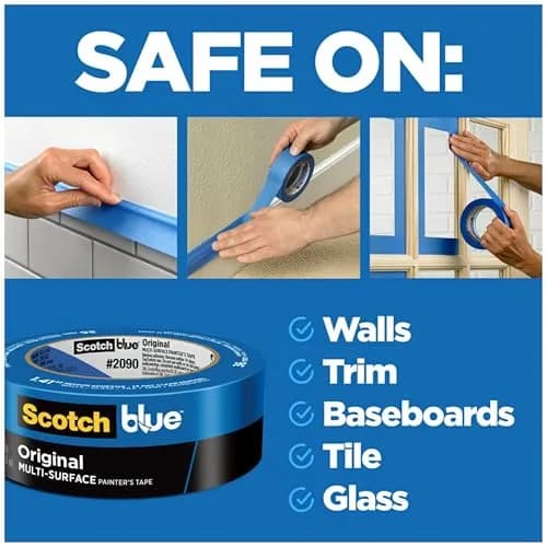 ScotchBlue Original Multi-Surface Painter's Tape 24mm (0.94 Inch) Wide, 6 Rolls | Clean Release Up to 14 Days thumbnail 2