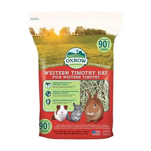 Oxbow Western Timothy Hay for Rabbits & Guinea Pigs, 2551 g (90 oz) | High Fiber, USA-Grown thumbnail 1