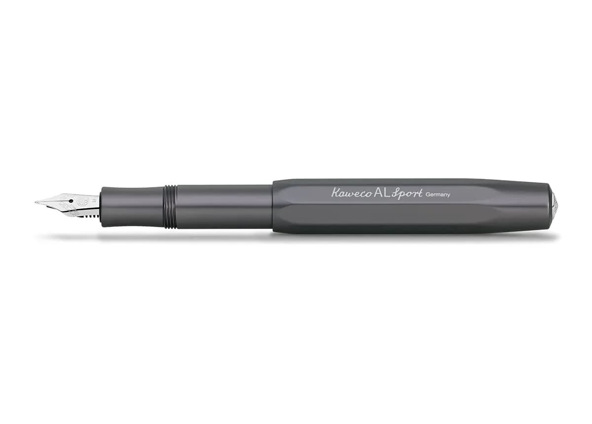 Kaweco AL SPORT Fountain Pen Anthracite Medium Nib | Premium Aluminium Body, Made in Germany Nib - main product image