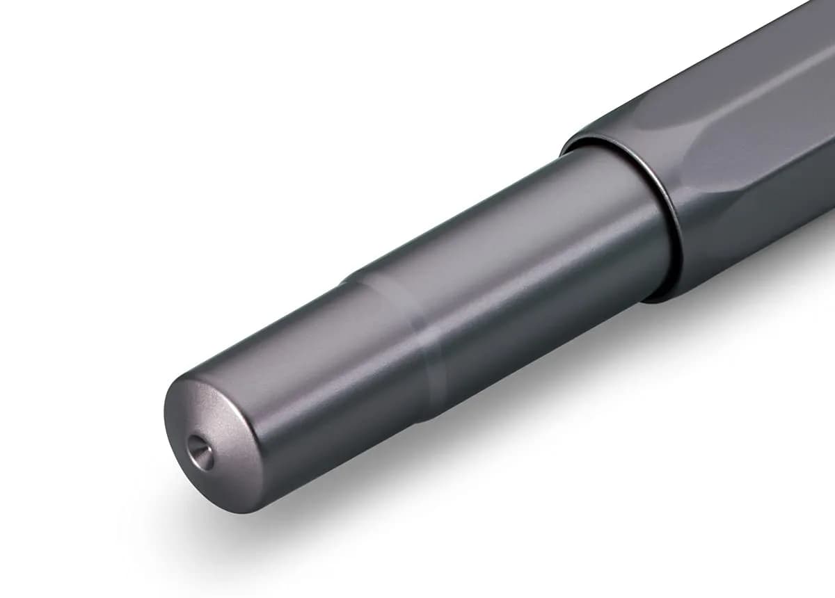 Kaweco AL SPORT Fountain Pen Anthracite Medium Nib | Premium Aluminium Body, Made in Germany Nib - view 5
