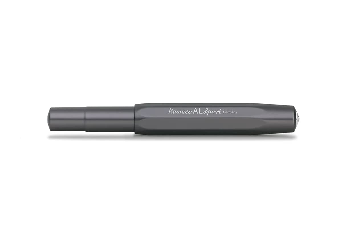 Kaweco AL SPORT Fountain Pen Anthracite Medium Nib | Premium Aluminium Body, Made in Germany Nib - view 2