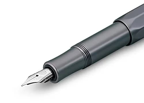 Kaweco AL SPORT Fountain Pen Anthracite Medium Nib | Premium Aluminium Body, Made in Germany Nib thumbnail 3