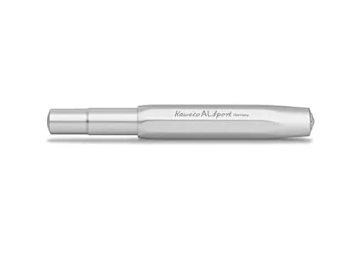 Kaweco AL SPORT Fountain Pen Silver 13 cm (0.5 in) | Premium Metal Pen with Medium Nib, Made in Germany thumbnail 2
