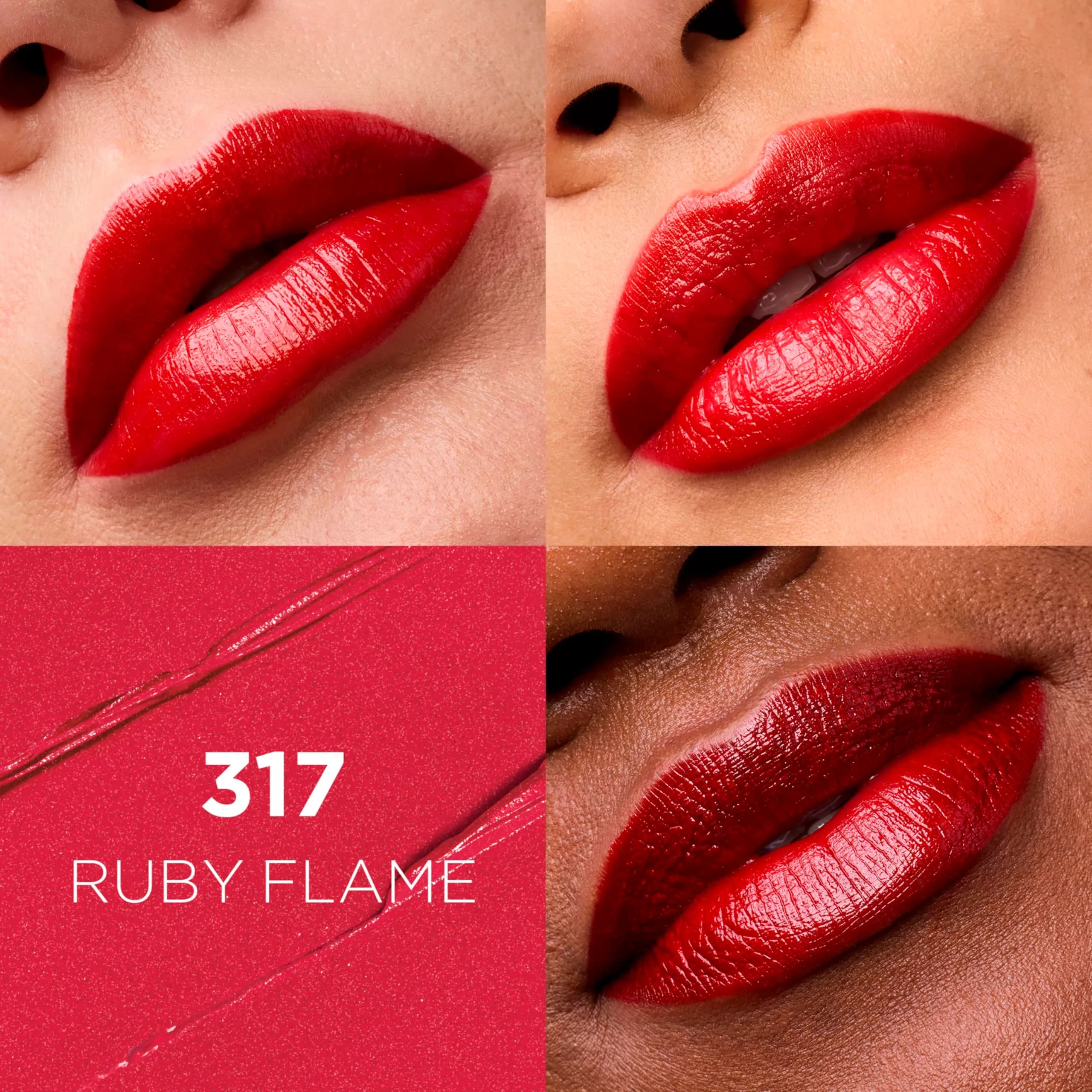 L'Oreal Paris Colour Riche Original Lipstick - Ruby Flame 3.05g (0.13 Oz) | Creamy Hydrating Satin Finish - view 2