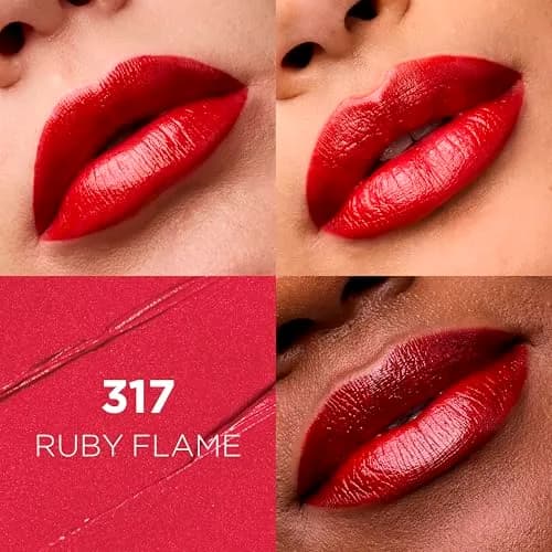 L'Oreal Paris Colour Riche Original Lipstick - Ruby Flame 3.05g (0.13 Oz) | Creamy Hydrating Satin Finish thumbnail 2