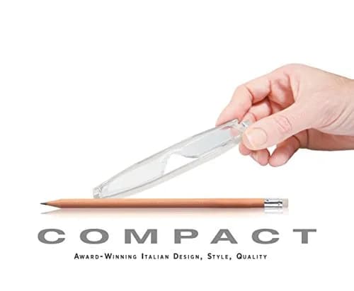 Nannini 7502 Compact One Optics 2.0 Temples Reading Glass (Crystal) | Ultra-thin foldable unisex eyewear thumbnail 4
