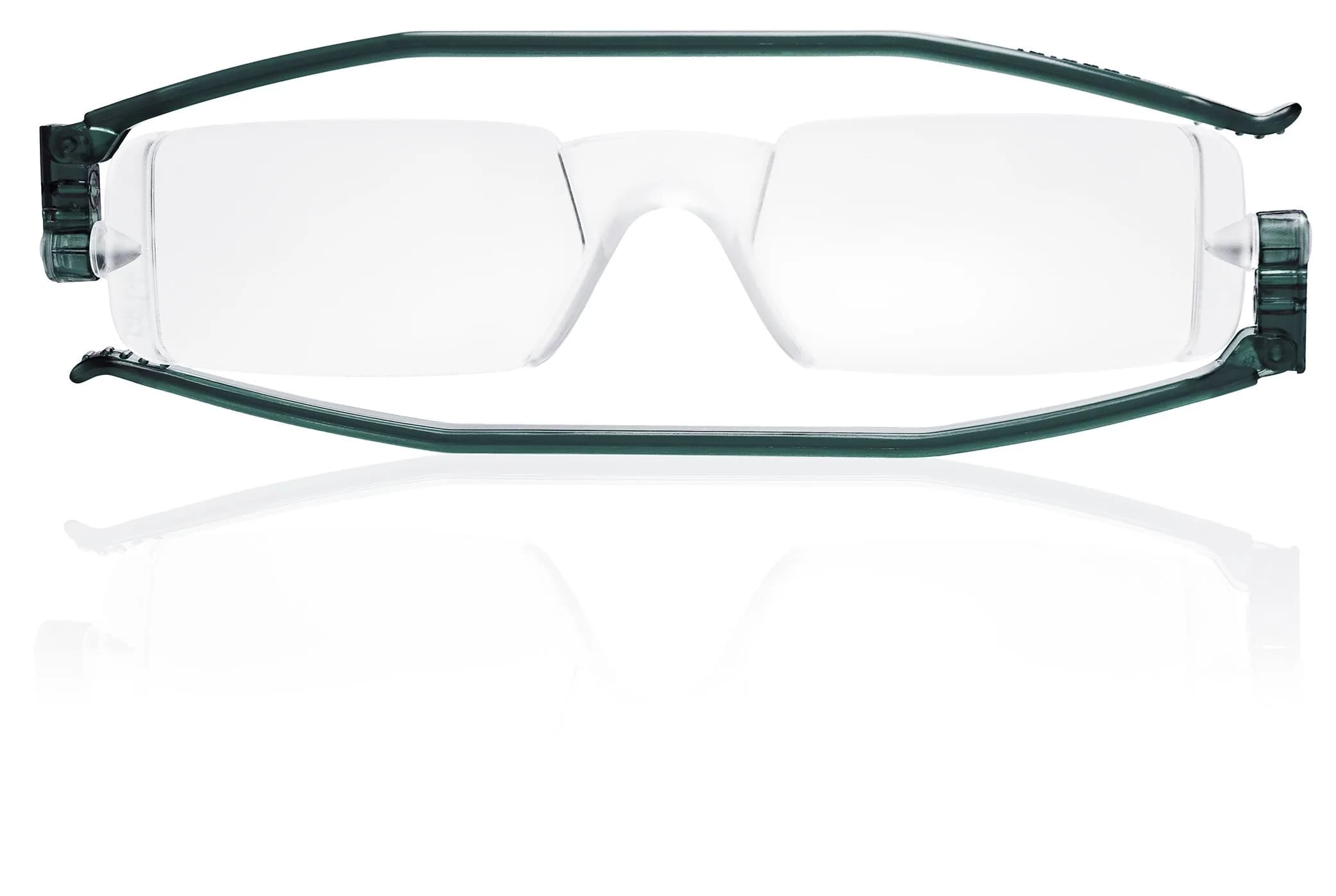 Nannini 7528 Compact One Optics 2.5 Temples Reading Glass (Grey) | Unisex, Ultra-Thin, Durable — Grey