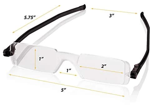 Nannini 7528 Compact One Optics 2.5 Temples Reading Glass (Grey) | Unisex, Ultra-Thin, Durable thumbnail 7