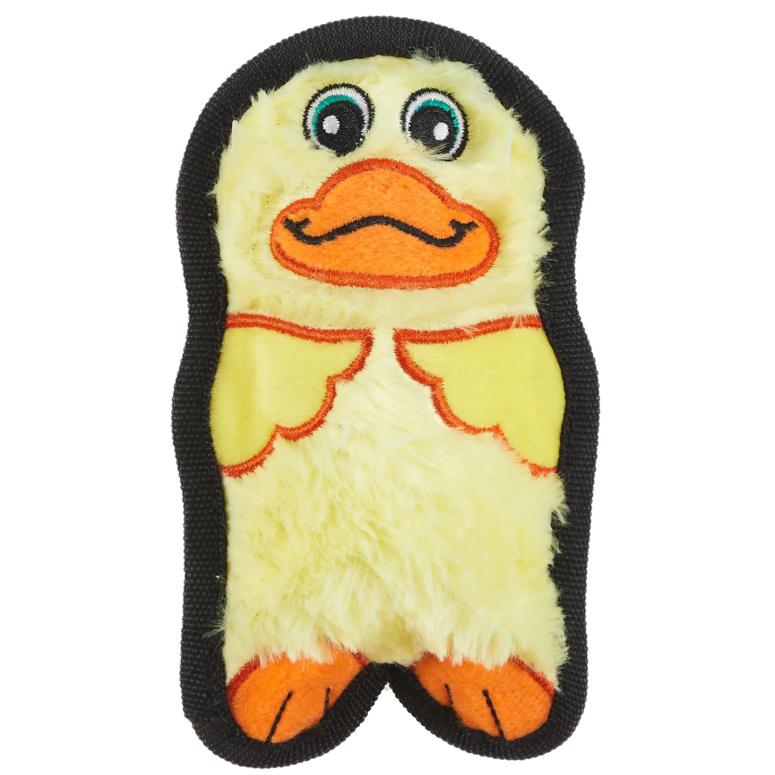 Outward Hound Durablez Minis Tough Chew Plush Squeaky Dog Toy Pig 17.3 cm (6.8") | Stuffing-Free Interactive Play — Duck