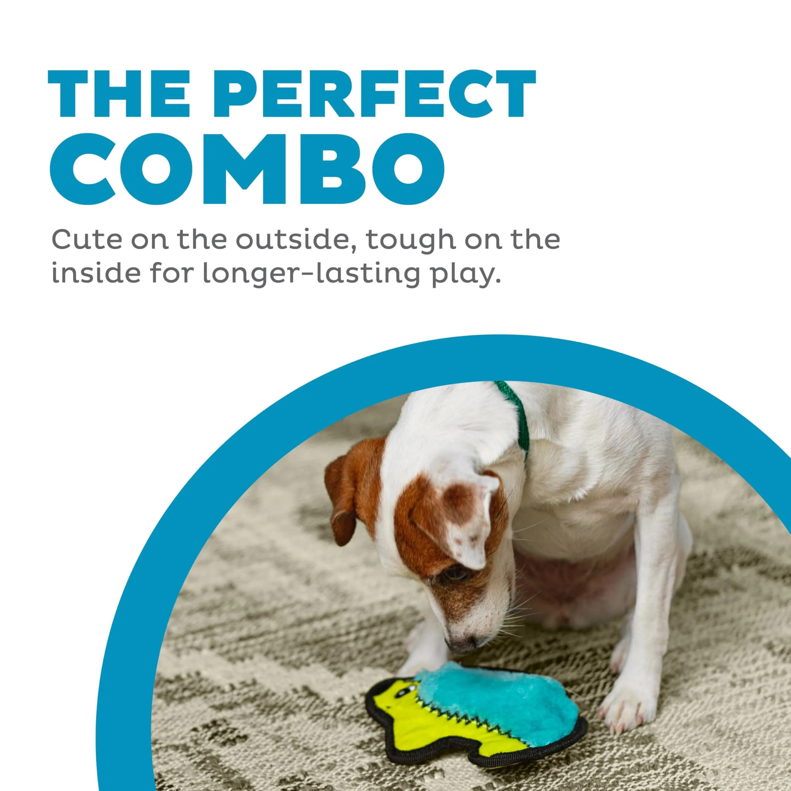 Outward Hound Durablez Minis Hedgehog Dog Toy 7" (17.8 cm) | Tough Chew Squeaker for Small Dogs - view 2