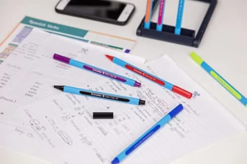 Schneider Slider Edge M (Medium) Ballpoint Pen 1.0mm Light Blue Barrel Black Ink | Carbon Neutral German Made thumbnail 2