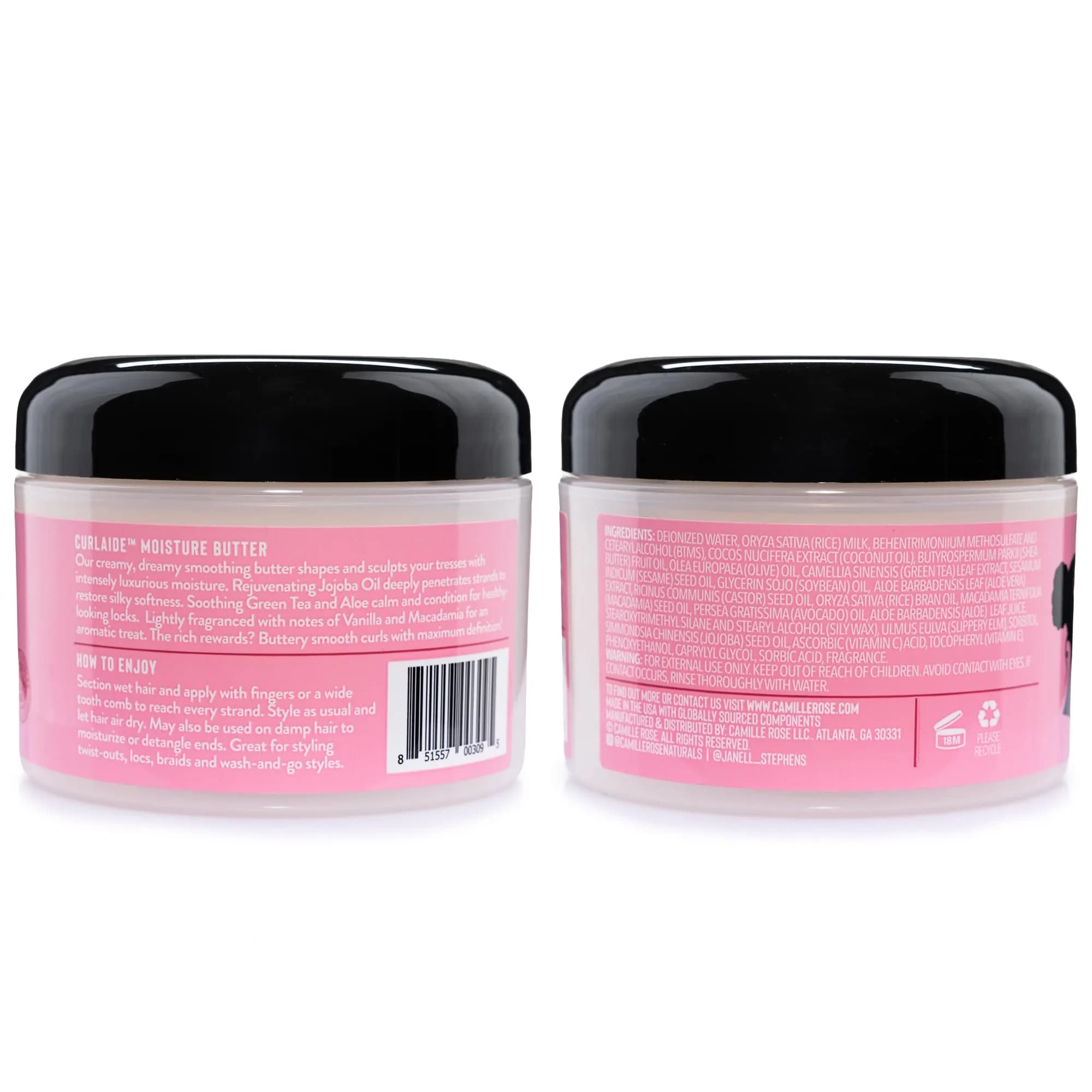 Camille Rose Curlaide Moisture Butter Curl Cream 240ml (8 Fl Oz) | Hydrates & Defines Curls - view 2