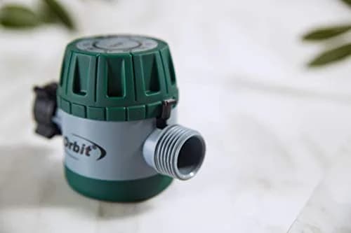 Orbit Mechanical Water Timer - Adjustable Irrigation Shutoff for Lawn & Garden Watering - Battery-Free Clockwork Hose Faucet Timer with Easy Grip Dial & Manual Bypass thumbnail 2