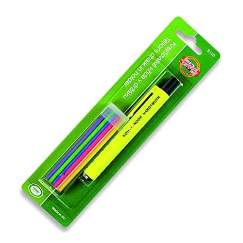 Koh-I-Noor Tailor's Chalks S128 with Holder 6 Assorted Colours | Fabric & Tailoring Tool for Indian Tailors thumbnail 1