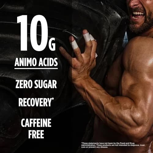 BSN Amino X Recovery Powder with BCAAs 30 Servings | Zero Sugar, Grape Flavor, 15.34 Oz thumbnail 4