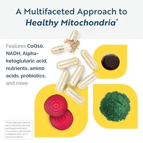 Researched Nutritionals ATP Supplements for Cellular Health & Energy Support - ATP Fuel - Vitamin E, CoQ10 & NADH to Promote Mental Clarity & Healthy Mitochondria (150 Capsules) thumbnail 3